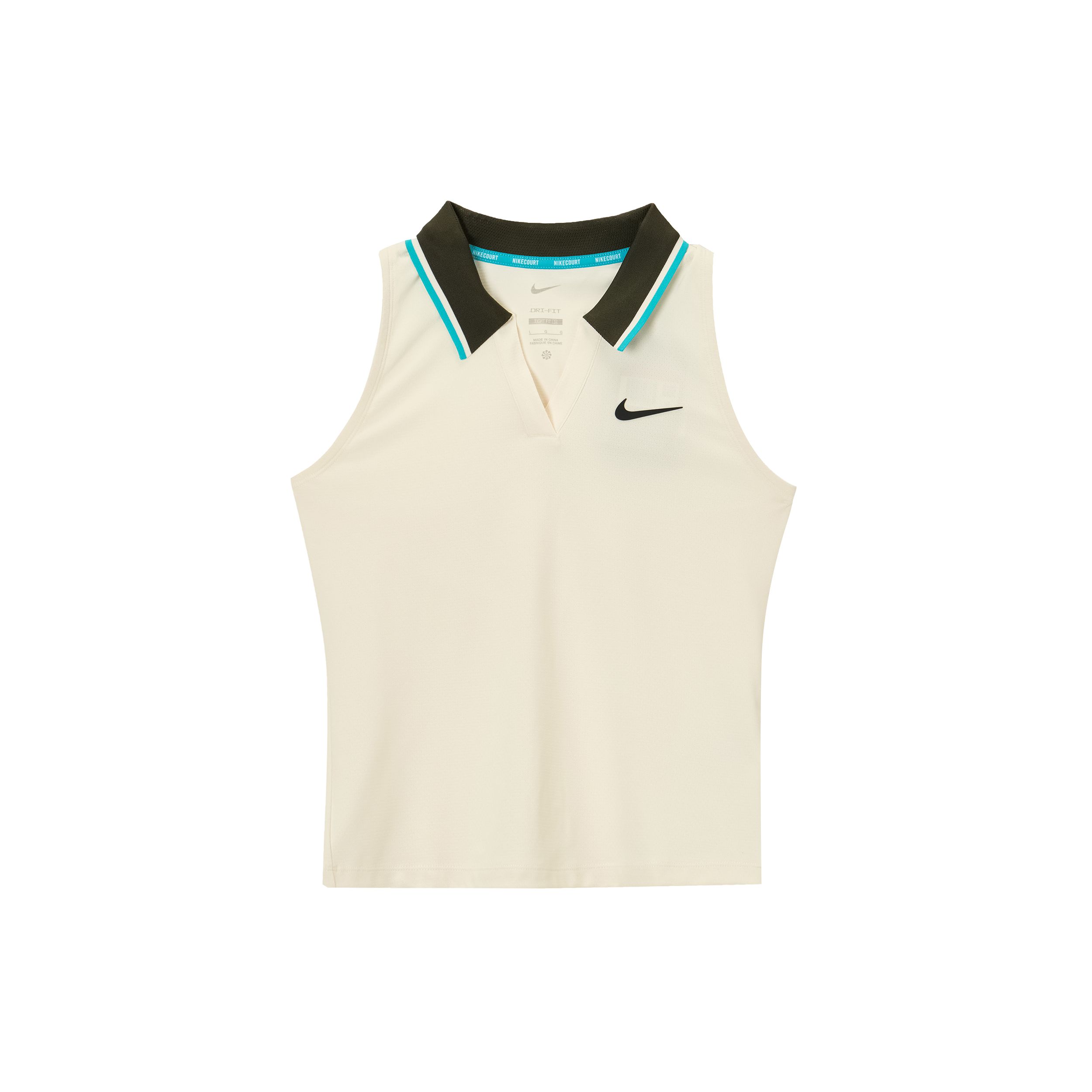 

Nike Court Slam Dri-Fit Комфортний Дихаючий Швидкосохнучий М який Майка Жіночі Топи Світло-бежевий Кактусово-зелений Чорний FZ6753110 M