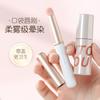 Aesthetic Portable Lip Brush with Cap, Mini Round Blending Applicator for Lipstick & Concealer, Viral Makeup Tool
