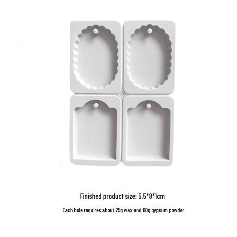 

Набор восковых и гипсовых форм для ароматерапии своими руками: Формы сердца и круга - 6 шт.