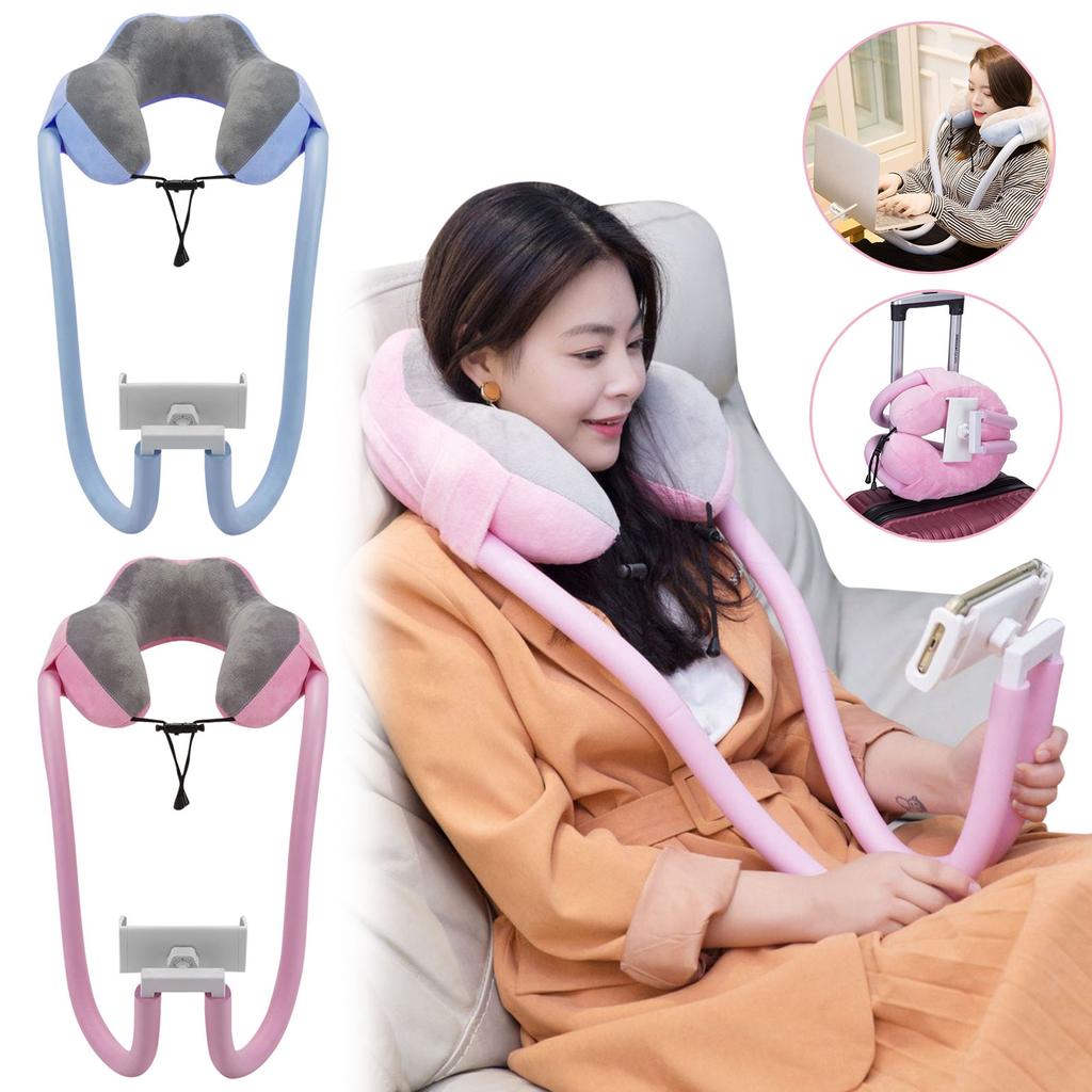 Mobile Phone Holder With Lazy Support U-shaped Pillow Nap Pillow Memory Foam Cervical Spine Neck Pillow