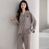 Island Fleece Pajamas Women'S Autumn And Winter Fleece Thickened Coral Fleece Thin Fleece Thermal Loungewear Set
