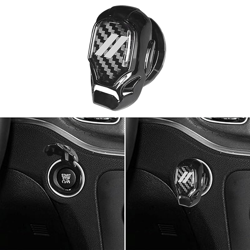 YOSRTER Push Start Button Cover Fit for Dodge Challenger Charger Durango Journey Aluminum Alloy Engine Start Stop Button Cover Protector for Dodge