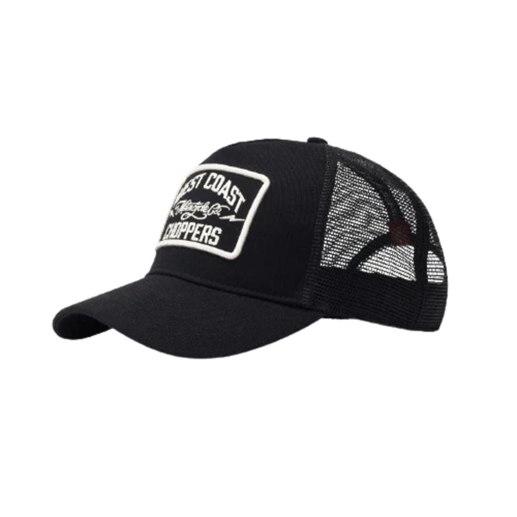 Weseuteukoseuteuchyapeoseu Wcc Motorcycle Co. 5 Panel Trucker Hat – Black