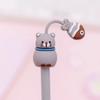 4pcs Cartoon Cute Pet Neutral Pen Scissors Hamster Cat Pig Rabbit Animal Pen School Student Stationery Writing Grip Biros