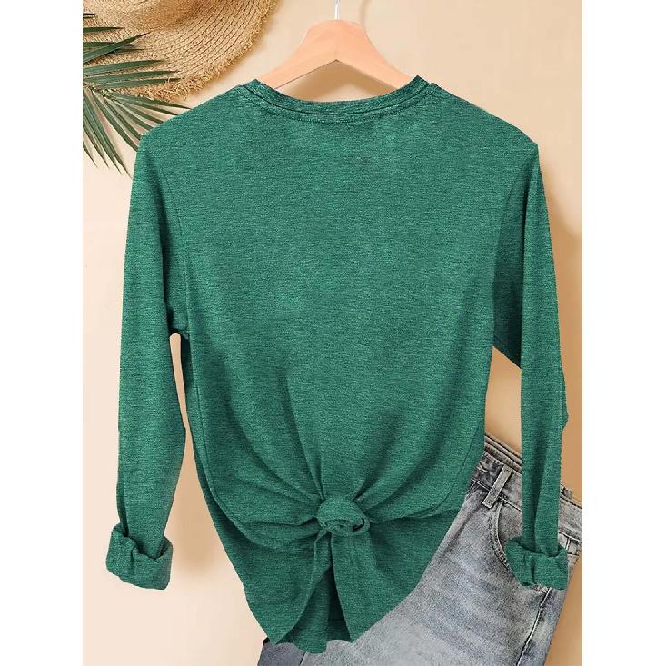 Halloween Party Gift For Women Farm Fresh Pumpkins Text Pumpkin Print Round Neck Long Sleeve T Shirt Versatile For Daily Wear