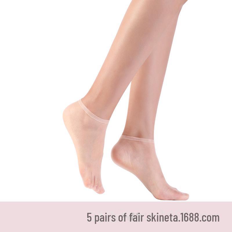 Landa Seamless Transparent Ultra-Thin Summer Women's Crystal Socks