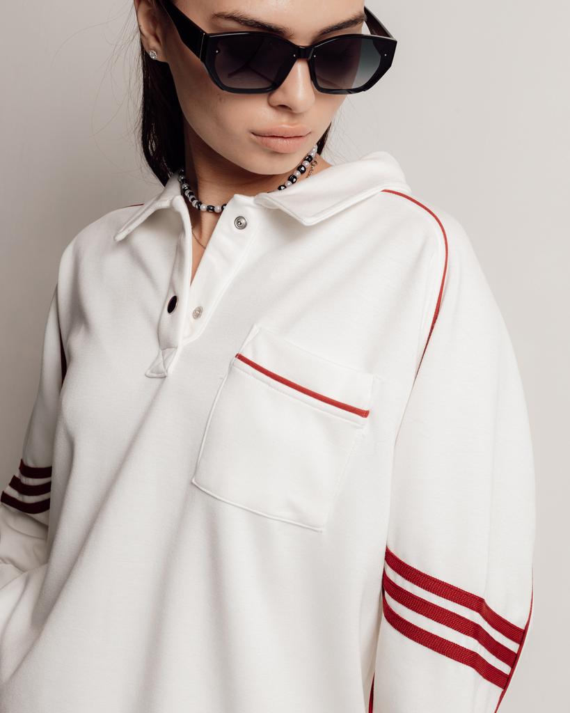 Women's Suit Butella 17037 M White (jacket, Pants)