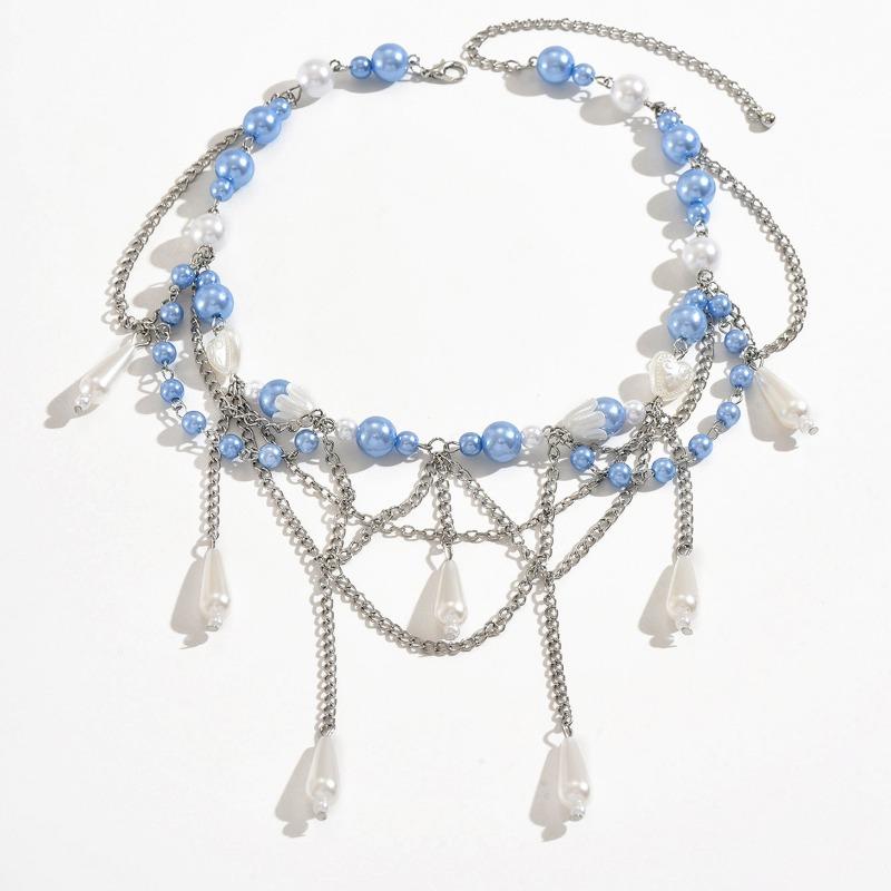 

Ожерелье из искусственного жемчуга новая бижутерия легкая роскошь нишевые высококлассные аксессуары кулон женская длинная цепочка на ключицу