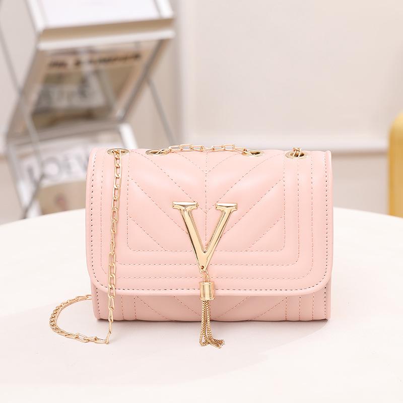 Bag New Stripe Small Square Bag Fashion Versatile One Shoulder Crossbody Women's Bag