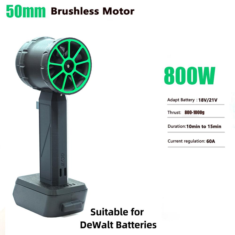 Ducted Turbofan 64mm/50mm Brushless Motor Jet Fan Thrust 2200/800-1000g Car Washer High Power Dust Blower Keyboard Cleaning Tool