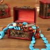 Vintage Wooden Jewelry Storage Box - Antique Style Desktop Organizer & Gift Packaging Box