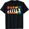 Badminton Player Evolution Shuttlecock Badminton Racket Custom Printed Graphic T Shirts Funny Shirt T Shirt for Man Camiseta Unisex
