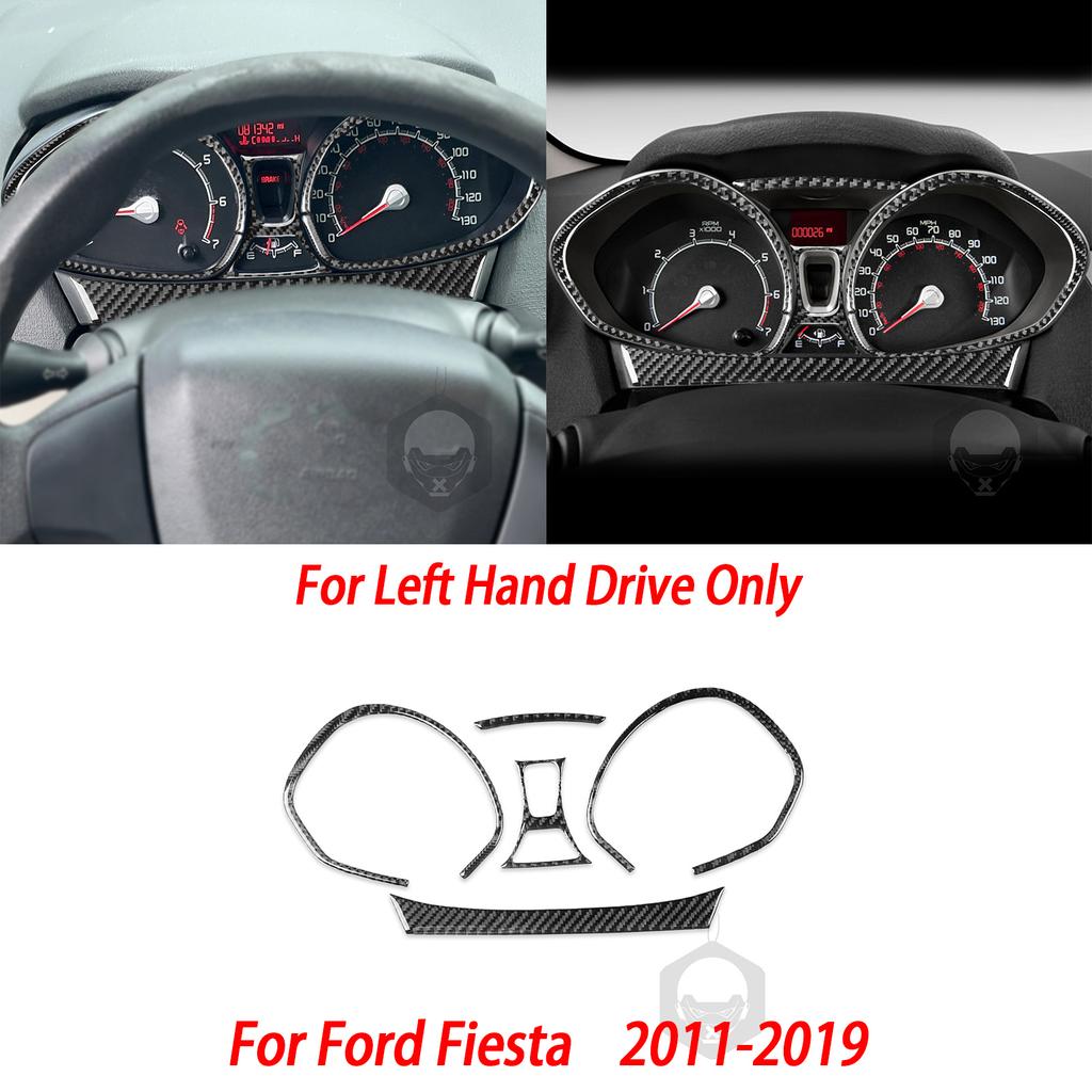 Carbon Fiber Side Air Vent Dashboard Center Console Gear Shift Panel Car Interior Accessories Sticker For Ford Fiesta 2011-
