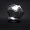 Medieval Knight Close Helmet Steel Full Face Visor Armor Gothic Armet Helmet for LARP, Cosplay Display