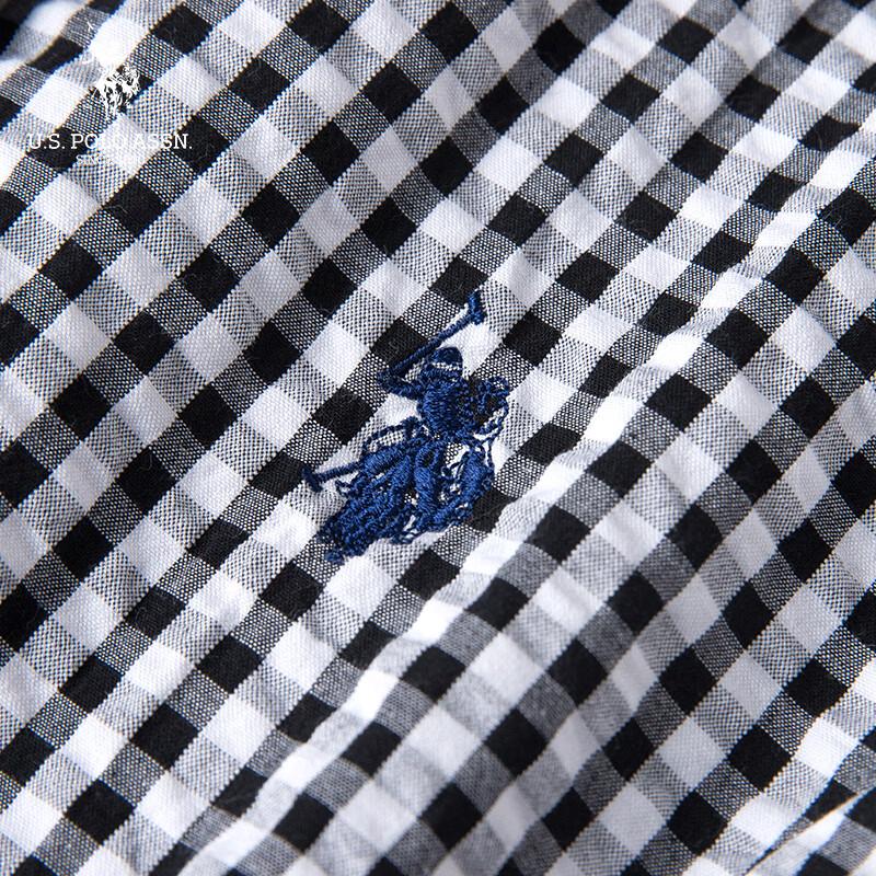 U.S. POLO ASSN. Women's Plaid Cotton Polo Shirt Dress