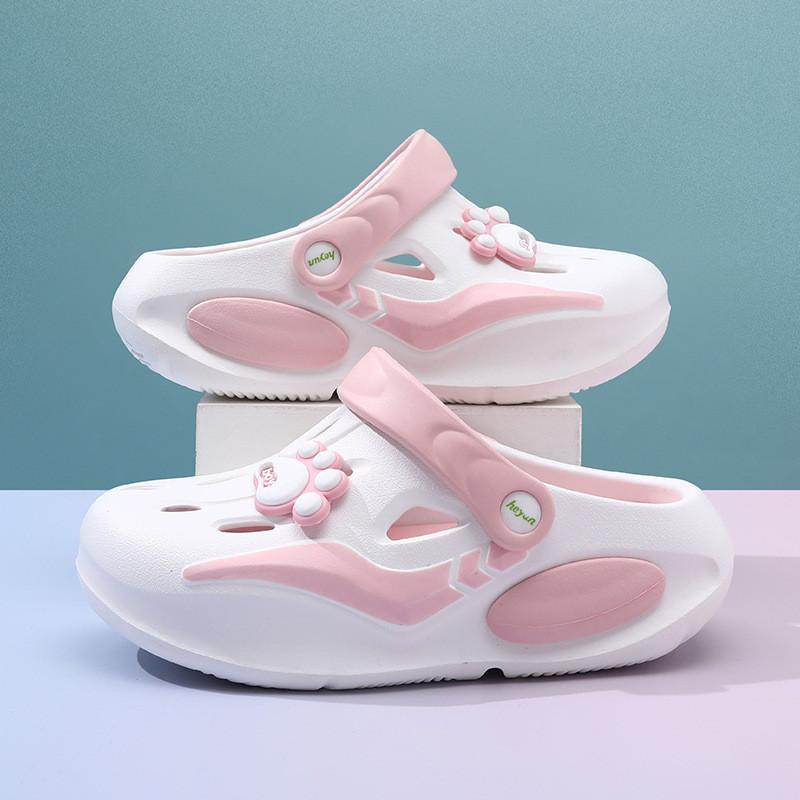 Colorful Girls Summer Clogs Lightweight Breathable Nonslip Outdoor Beach Footwear
