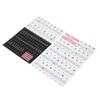 Piano Keyboard Stickers for 88 61 54 49 Key Self Adhesive Removable Piano Keyboard Letters for Beginners and Kids