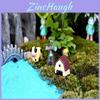 Whimsical Cow Pig Dog Resin Miniatures For Magical Garden And Terrarium Designs