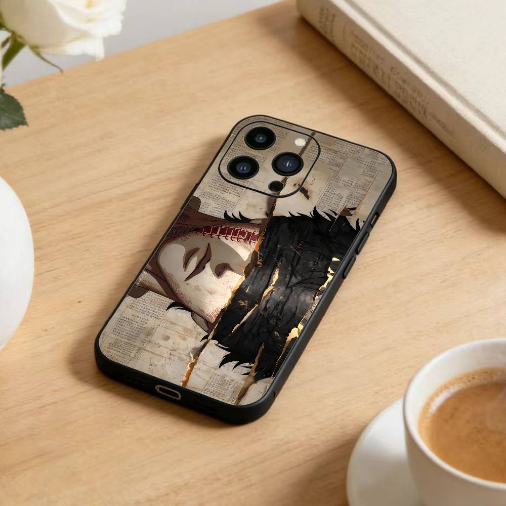 D-Record of Ragnarok Anime Phone Case For iPhone 17 16 15 14 13 12 Max Plus Silicone Black Cover
