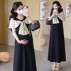 2026 Summer French-Style Maternity Dress - Romantic, Age-Reducing, Anti-Pilling Patchwork Design for Going Out