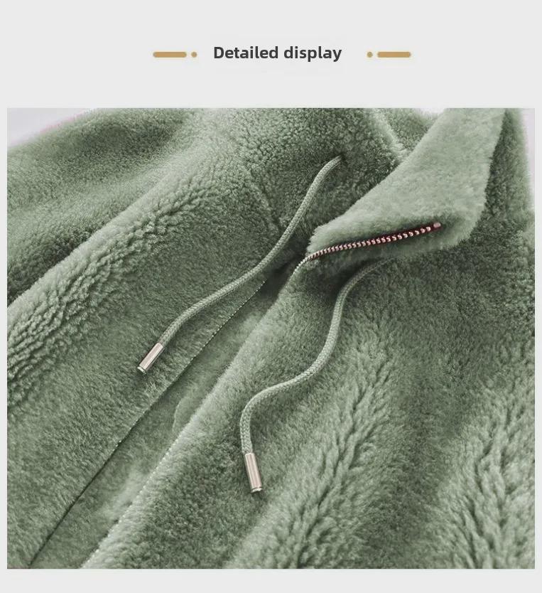 2022 Winter Korean Style High-end Double-faced Cashmere Wool Coat for Women - Medium-length, Fashionable