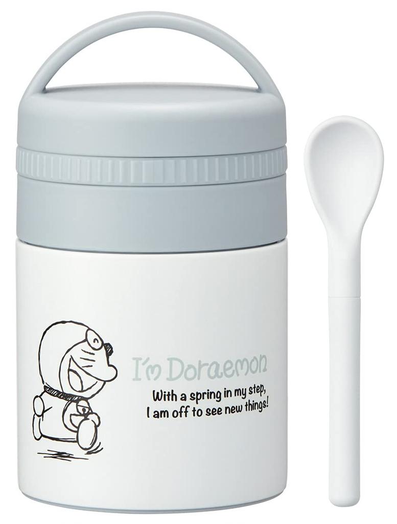 Skater Antibacterial Insulated Soup Small Sanrio 180ml Jar, Size, "I'm Doraemon" Design, (LJFC2NAG-A)