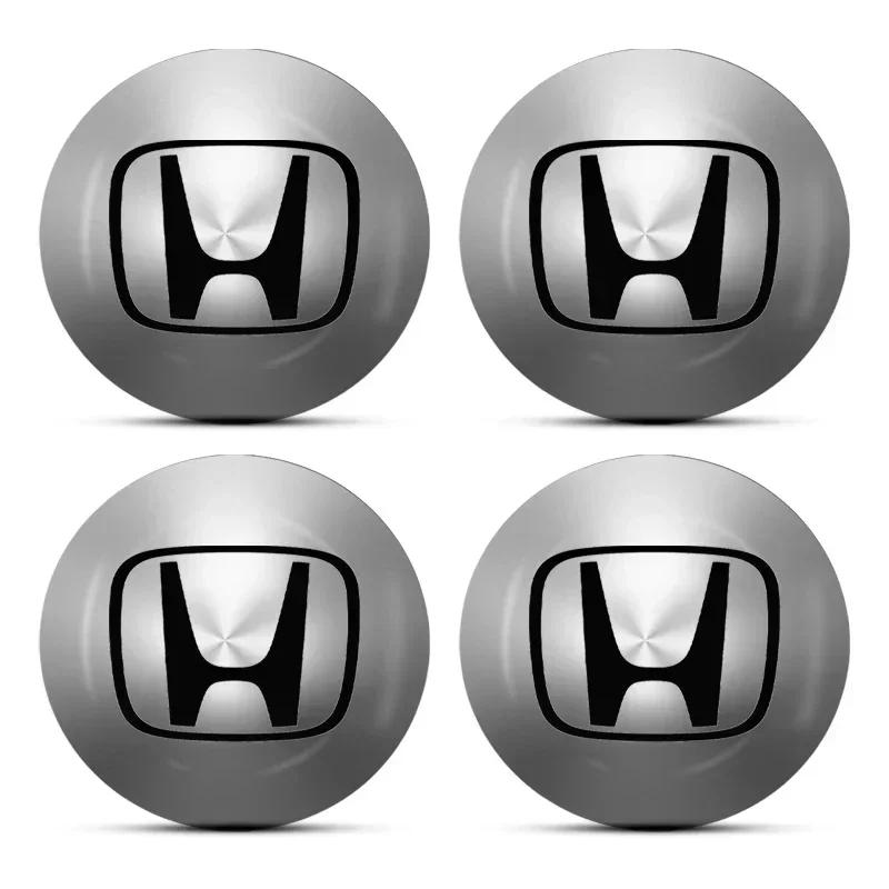 Para Honda 56MM Calota Central de Roda de Carro Adesivos com Logo Emblema de Aro Styling de Carro Para Honda Mugen Power TypeR Accord FIT HRV CRV Odys