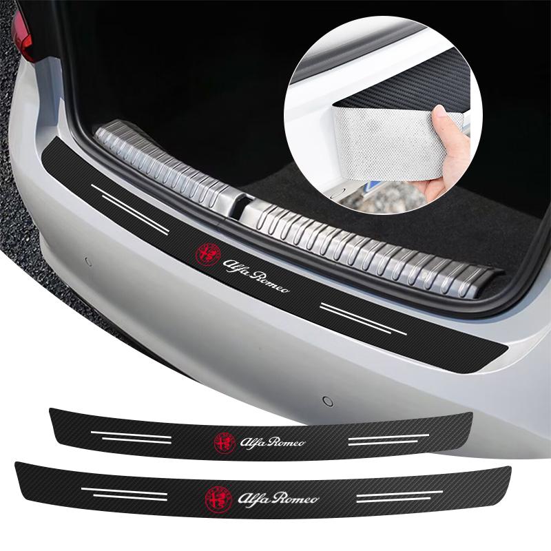 Carbon Fiber Car Styling Door Trunk Threshold Protector Sticker For Alfa Romeo Sportiva 156 Stelvio Giulia Giulietta 147 GT