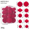 Irregular Shape Flocked Christmas Ball Ornaments - Holiday Tree Decoration Set