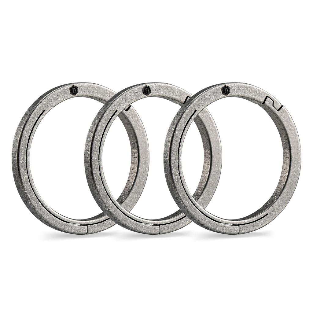 KeyUnity KA26 Titanium Key Ring Side Push Key Ring Quick Release Minimalist Split Key