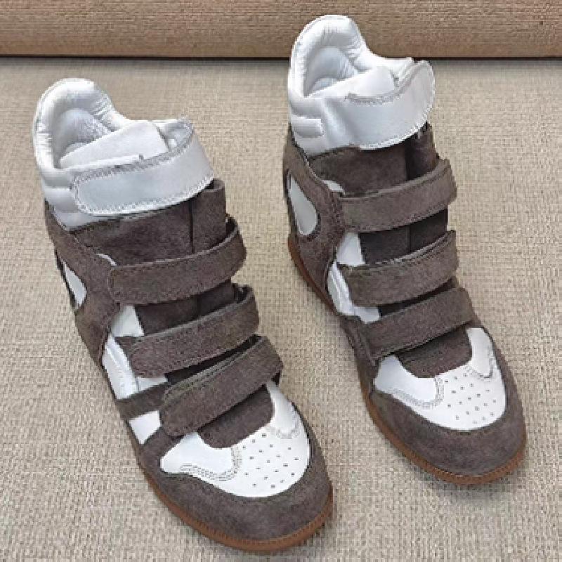 Klittenband Onzichtbare Binnenhoogteverhogende Damesschoenen Hoge Schoenen Herfst Nieuw Kleine Hoogteverhogende en Afslankende Sport- en Vrijetijdsschoenen