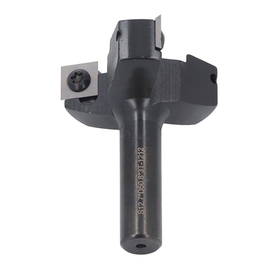 Spoilboard Surfacing Router Bit 3 Flute 1/2in Shank 2in Cutting Diameter Carbide Insert Planing Bit