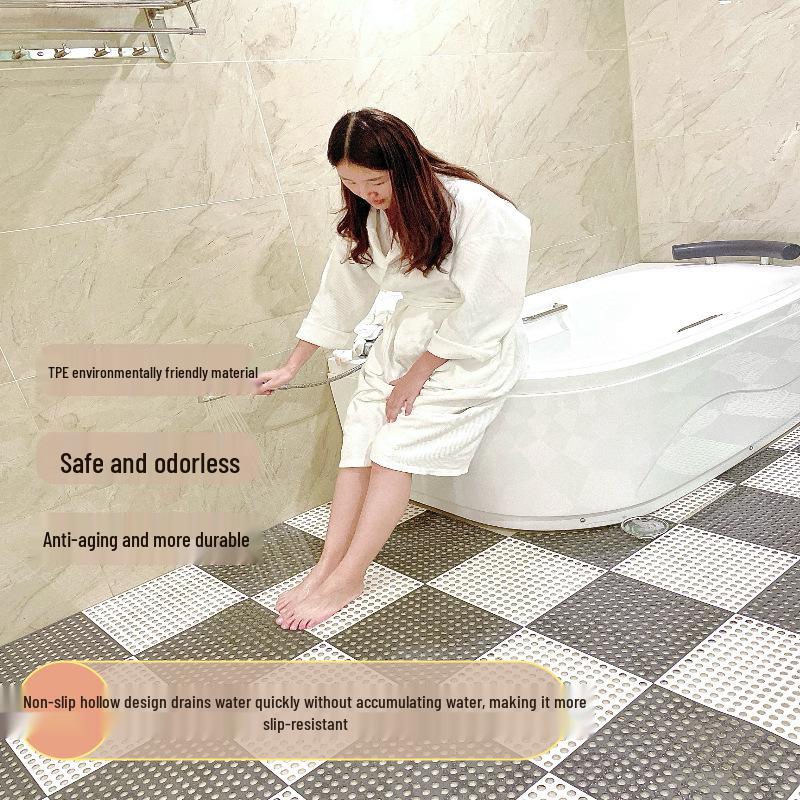 Non-Slip Water-Resistant Bathroom Floor Mat for Toilets, Pets, and Pools