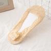 Women's Summer Ice Silk Low-Cut Invisible Lace Socks - Breathable, Anti-Slip, Super Thin