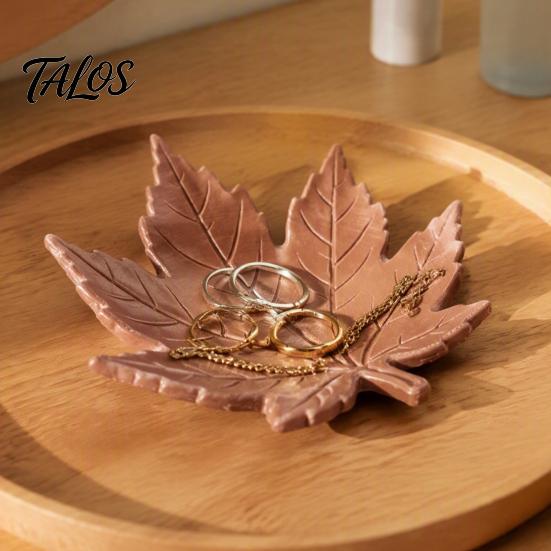 Entryway Key Holder 3D Printed Maple Leaf Trinket Dish, Autumn Fall Tray, Jewelry Nature Inspired Decor Tray for Entryway, Thanksgiving Tabletop Home