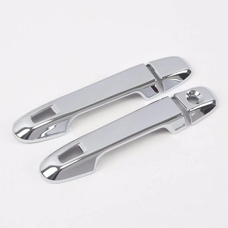 ABS Chrome Carbon Fiber Door Handle Cover Sticker Molding For Toyota GR 86 Subaru BRZ Car Styling Accessories