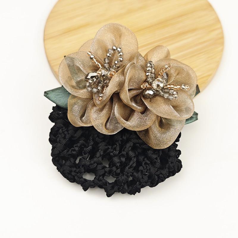 

1 шт. Головной убор для девочки-цветочницы, ретро цветочная сетка для волос, заколка-сетка для волос, сетка для волос медсестры, манжета на затылок, повязка на голову, головной убор, аксессуары для волос