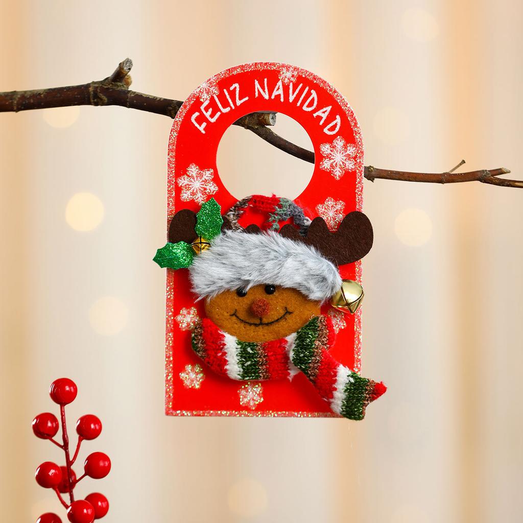 Christmas KT Board Doll Doorknob Hanging Christmas Pendant Hotel Shopping Mall Home Christmas Decorations
