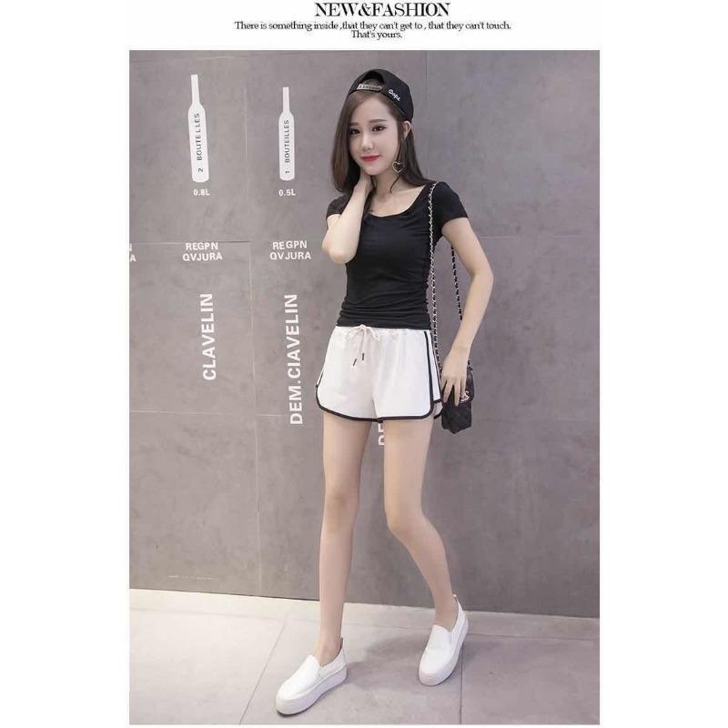 Pantaloni scurți sport de trei minute pentru femei, largi, de vară, pentru acasă, versiune coreeană, de purtat casual, cu talie înaltă, subțiri, pantaloni de pijama, se asortează cu orice