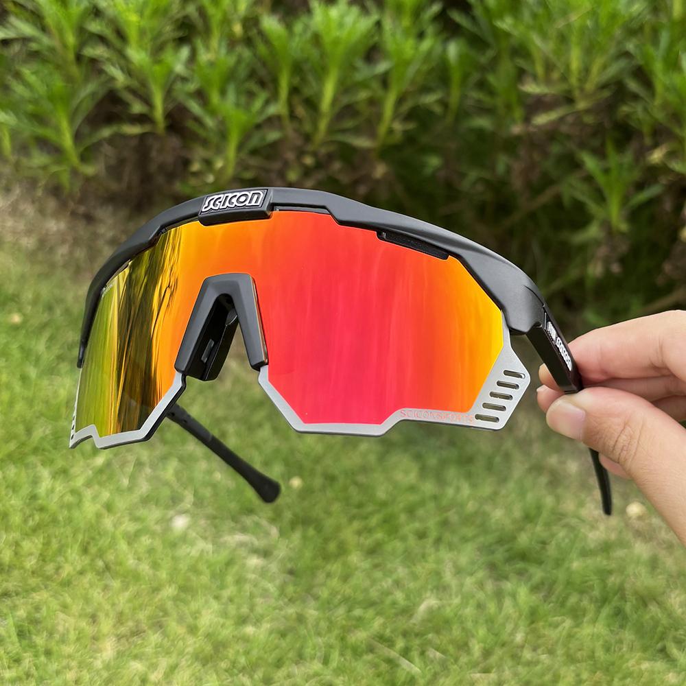 SCICON Cycling Sunglasses UV400 Cycling Glasses MTB Bike Goggles Outdoor Running Driving Riding Sports Bicycle Eyewear