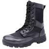 Men's Summer Mesh Breathable Black High-Waist Side-Zip Martin Boots for Security and Training