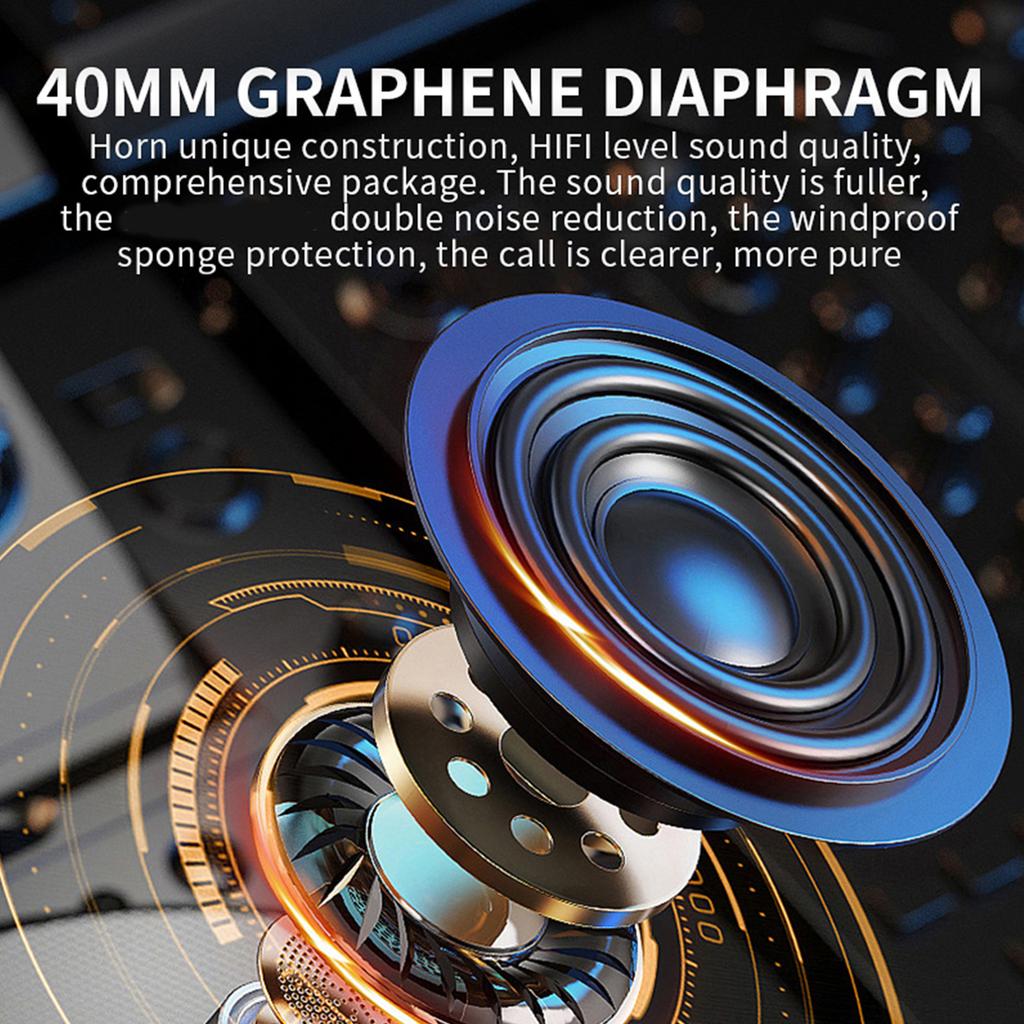 Motorcycle BT5.3 Intercom Headset Noise Cancellation Compatible with A Variety of Helmets