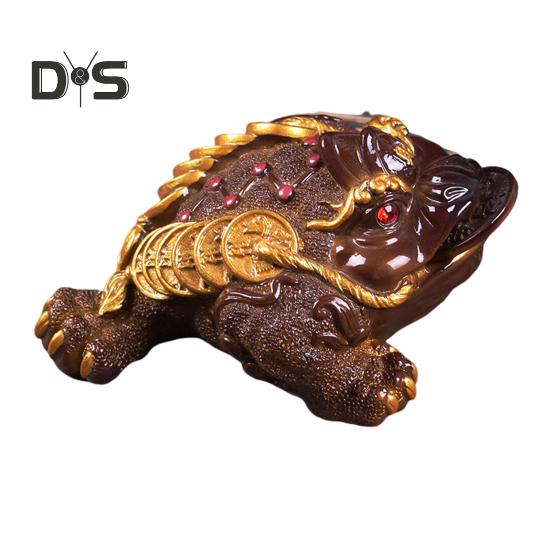 

Жаба Чай Питомец Цвет Изменение Смола Украшение Привлечение Богатства Кунг-фу Чай Питомец Домашний Офис Декор Стола Аксессуар Чайная Церемония золотистый