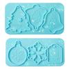 Holographic Christmas Silicone Mold Christmas Silicone Mold DIY Pendant For Christmas Decoration , A