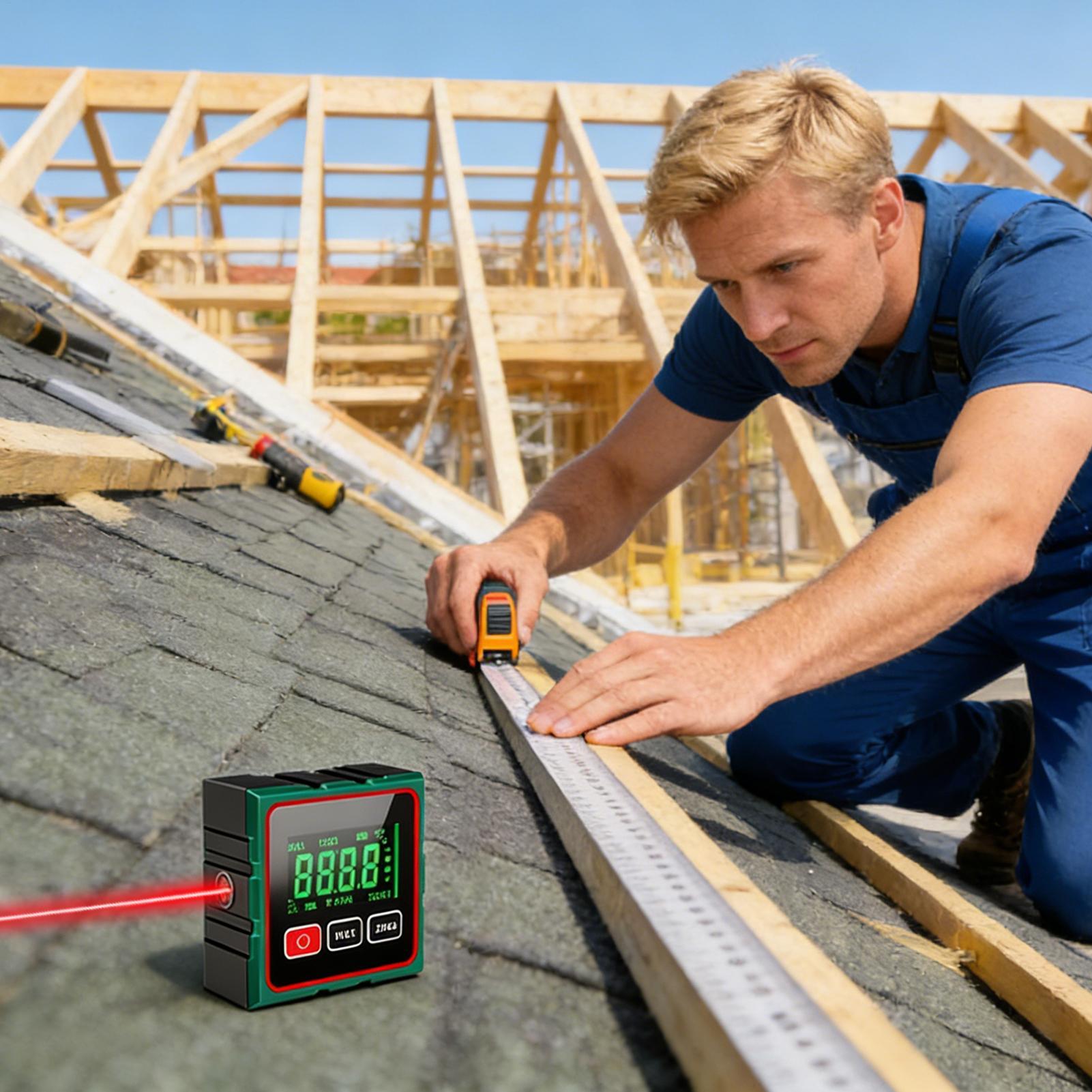 Магнитный Цифровой Уровень LCD Цифровой 4-сторонний Магнитный Угломер Водонепроницаемый Угломер Для Уличной Мастерской Строительства China Mainland