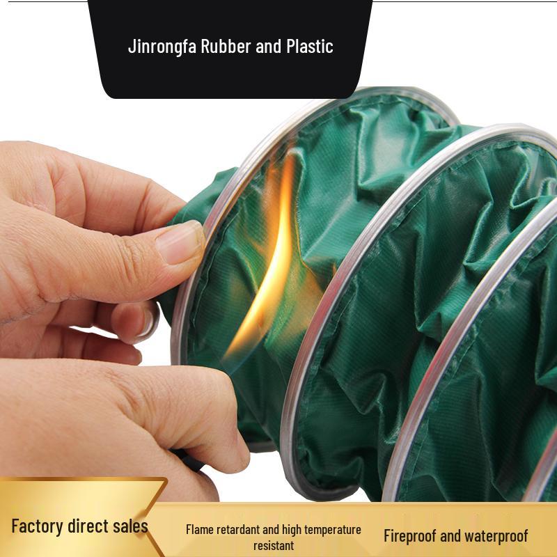 Fireproof, High-Temperature Resistant Ventilation Duct with Steel Wire and Telescopic Design