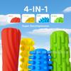 4Pcs Textured Silicone Pencil Grips Ergonomic Writing Aid Non Slip Comfort Touch Pen Holder