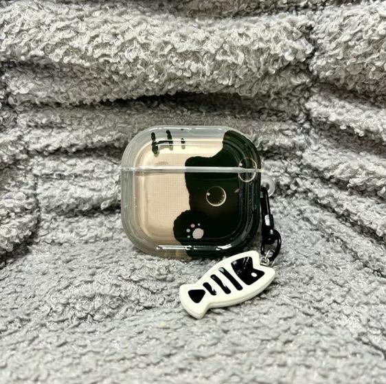 Cute black cat pendant for apple AirPods pro1 generation bluetooth protective cover 1 generation 1 generation 1 generation earphone case