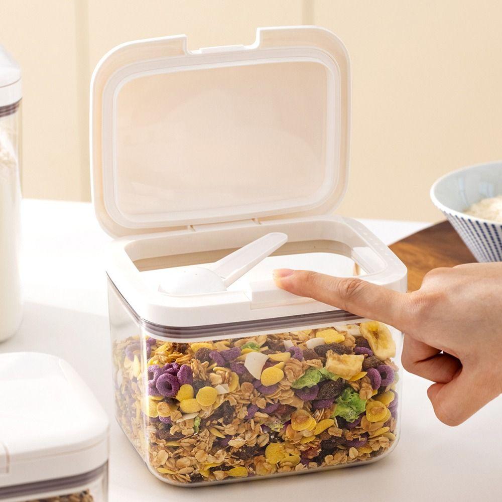 High Quality Vacuum Storage Tank Transparent Large Capacity Sealed Jars Moisture-proof Stackable Sealed Tank Household