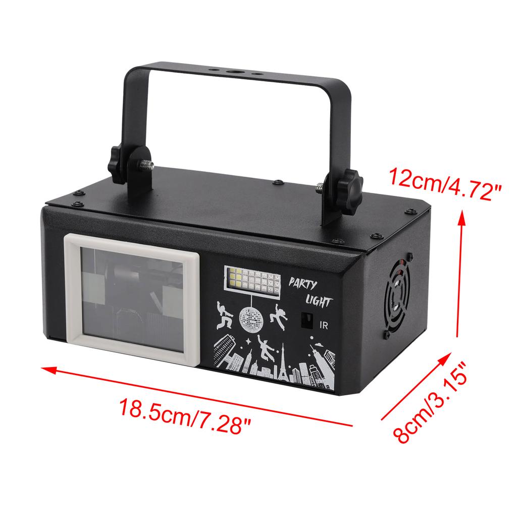 6IN1 Stage Laser Light Disco Party LED UV Stage Lighting System Club Stage Light